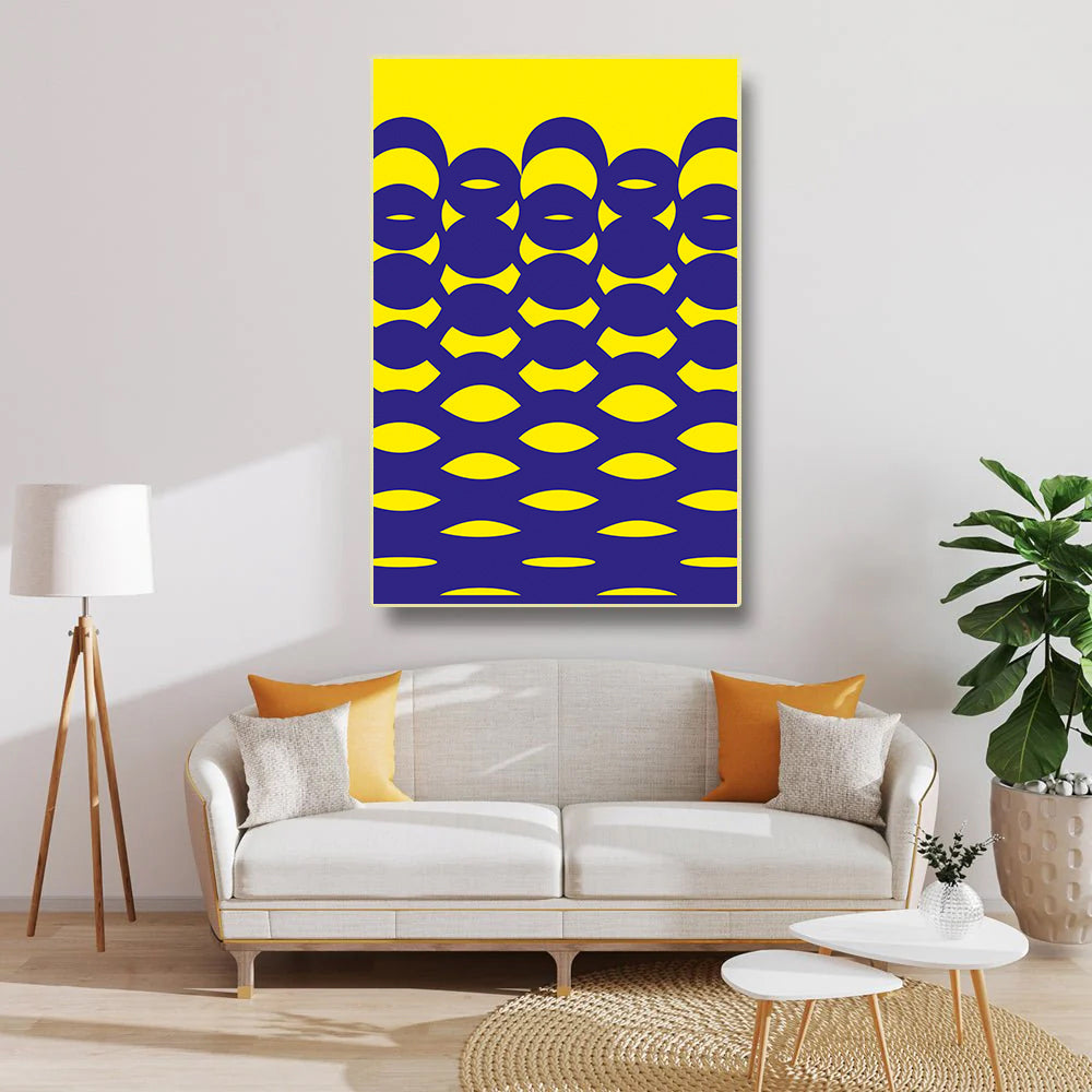 Bilateral Dot Art | Somatic Regulation Print for Clinical Counseling Rooms Gallery Wrapped 24 X 36 Inch print on canvas
