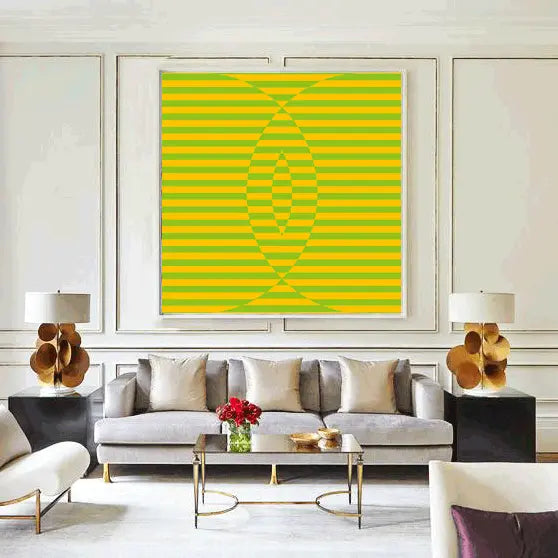 Grand-Scale Serenity: Large Wall Art for Professional Yoga & Meditation Rooms Gallery Wrapped 48 X 48 Inch print on canvas