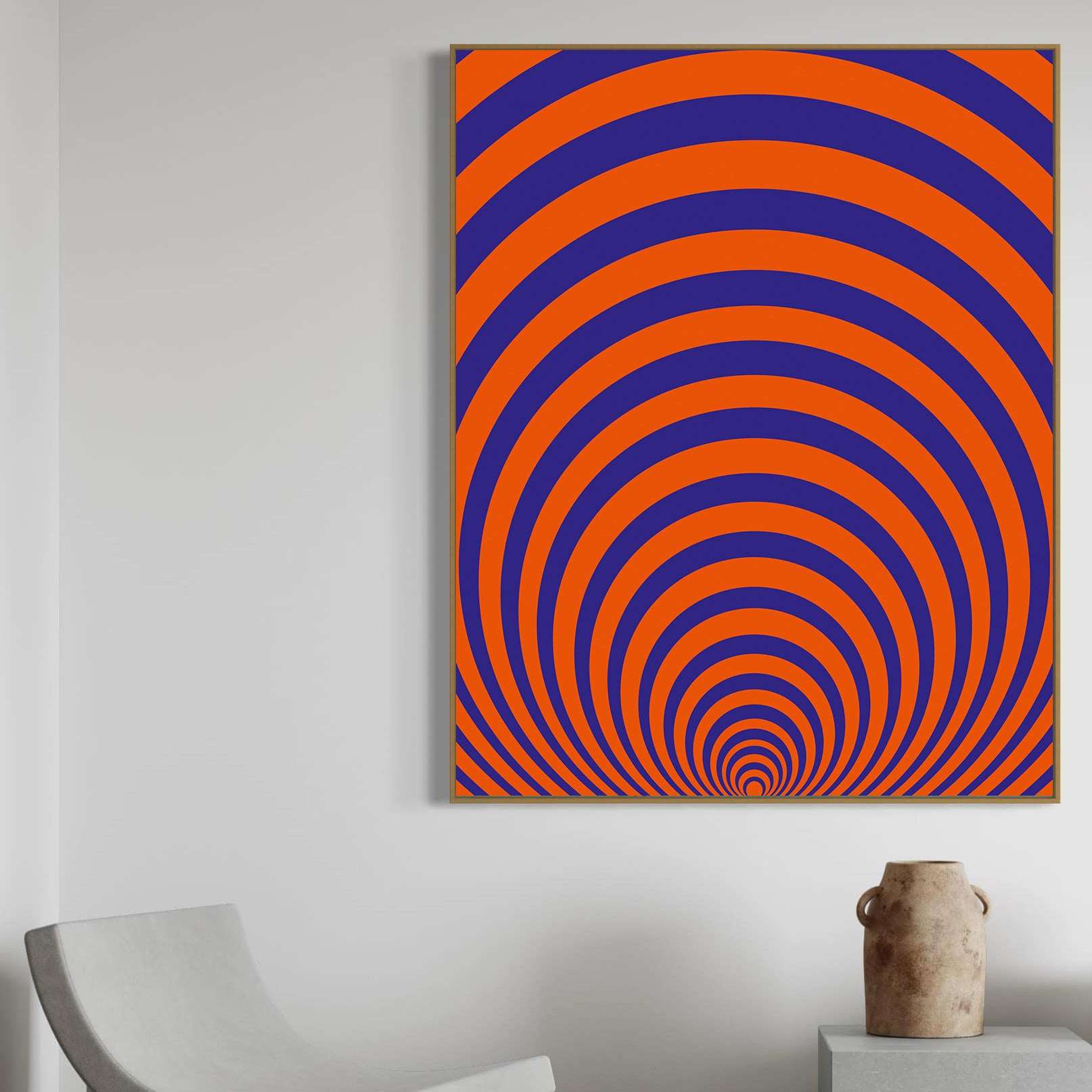 Archival Symmetry Art for Patient Comfort Gallery Wrapped 48 X 60 Inch print on canvas