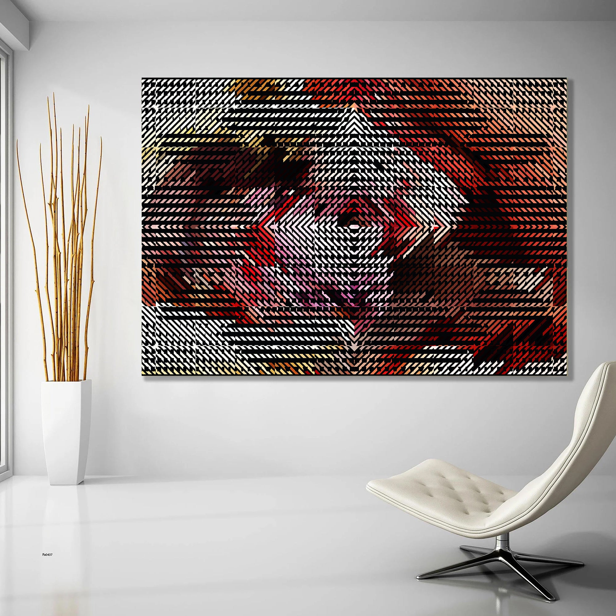 Art for Hot-Desking Zones: Enhancing Focus with Deep View Landscapes Gallery Wrapped 60 X 48 Inch print on canvas