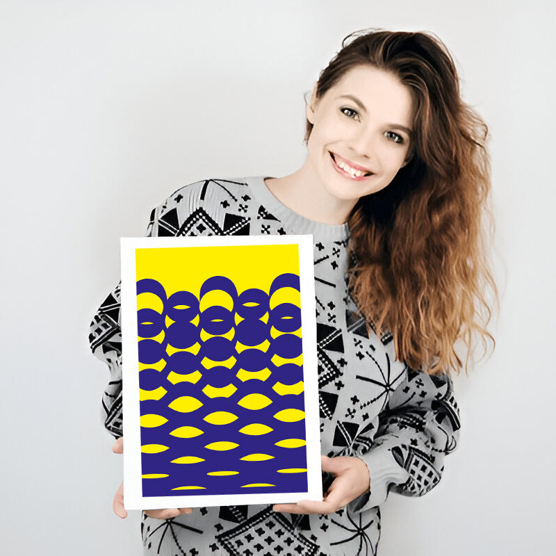 Bilateral Dot Art | Somatic Regulation Print for Clinical Counseling Rooms