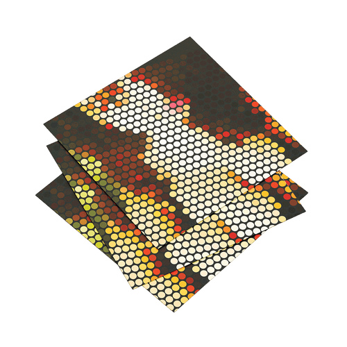 Astral Alignment: Ethereal Dot Art for Spiritual Spaces Unframe 12 X 12 Inch Print on Paper