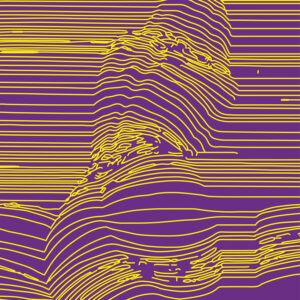 Optical illusion spiral art that simulates rotating motion.