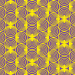 Radial spiral illusion with motion effect in monochrome.