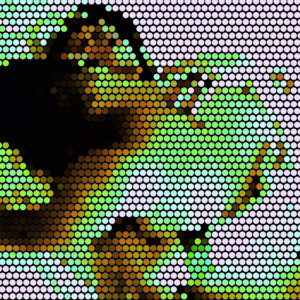 Energetic Dot Design Print - Uplifting Room Accent