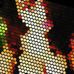 A precise geometric dot arrangement that represents infinity and order. It’s a bold, modern print for lovers of clean, structured design.