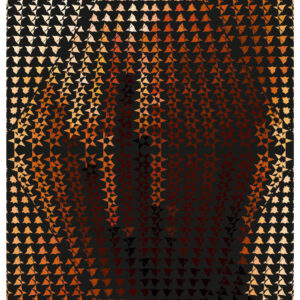 Amber-hued pattern with flowing romantic design