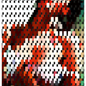 Nude-tone pattern art with minimalistic sensual curves