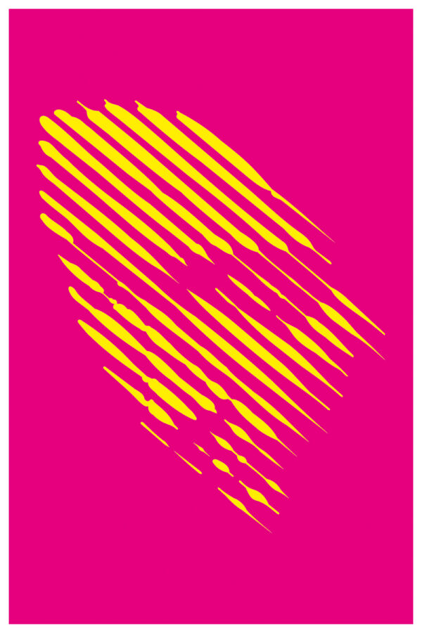Psychedelic abstract pattern in vivid, swirling neon colors