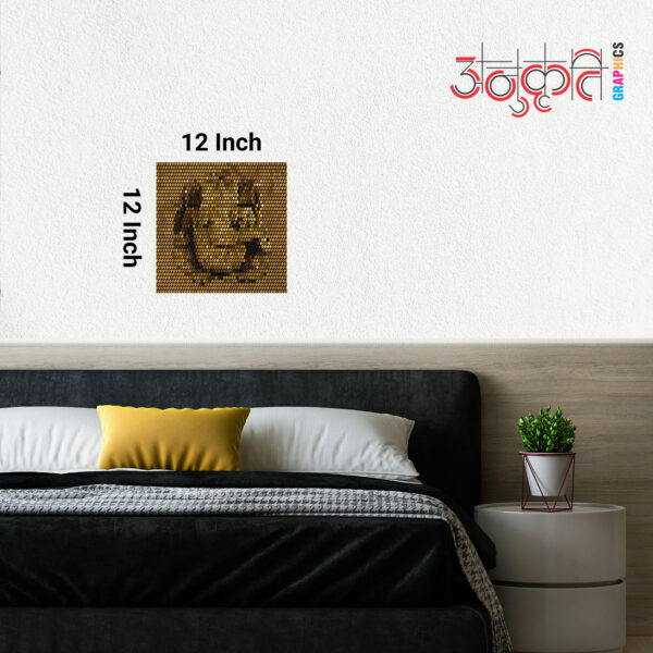 Ganesha Pattern Art – Sacred Wall Decor for Puja Room & Home - Image 3