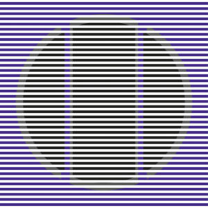Optical illusion art of impossible staircase with endless loops.