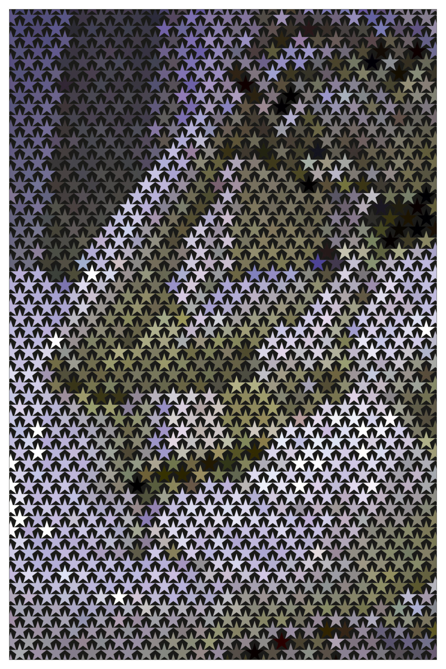 Horizontal striped pattern in sunset-inspired gradient tones